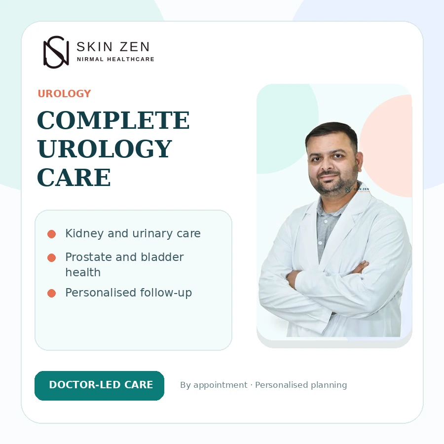 Prostate and Urinary Symptom Clinic in Faridabad at Skinzen Faridabad